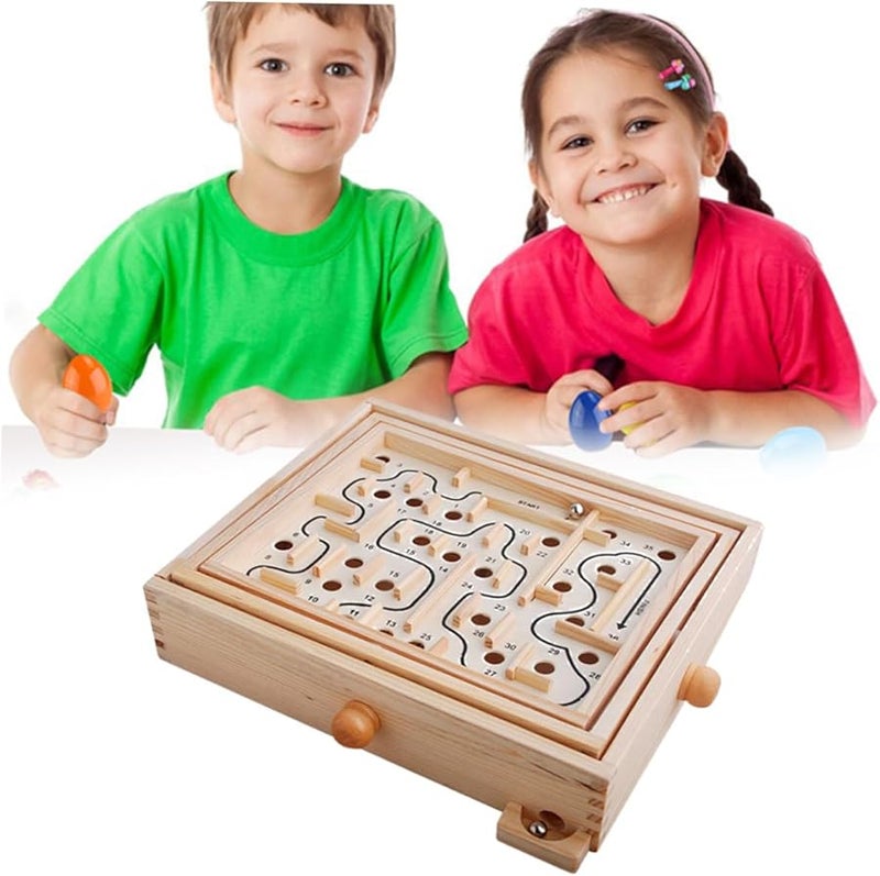 لعبة المتاهة هاناباس للكرة الدوارة لغز المتاهة للأطفال باللون الأزرق - Image 3